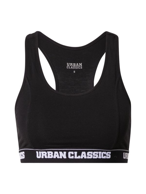 Urban Classics Urban Classics Сутиен  черно / бяло