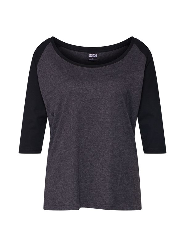 Urban Classics Urban Classics Тениска  антрацитно черно / черно