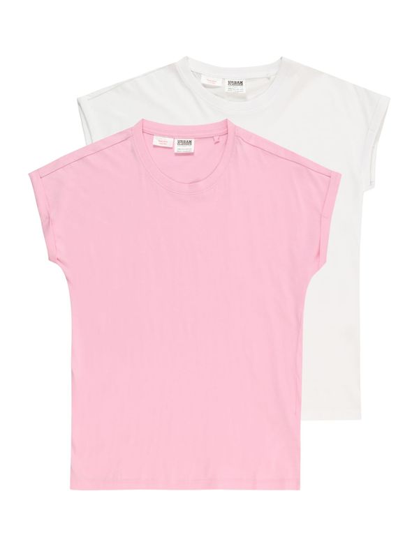 Urban Classics Urban Classics Тениска  бледорозово / бяло