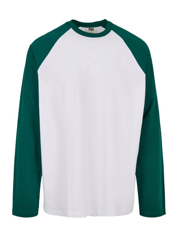 Urban Classics Urban Classics Тениска  смарагдово зелено / бяло