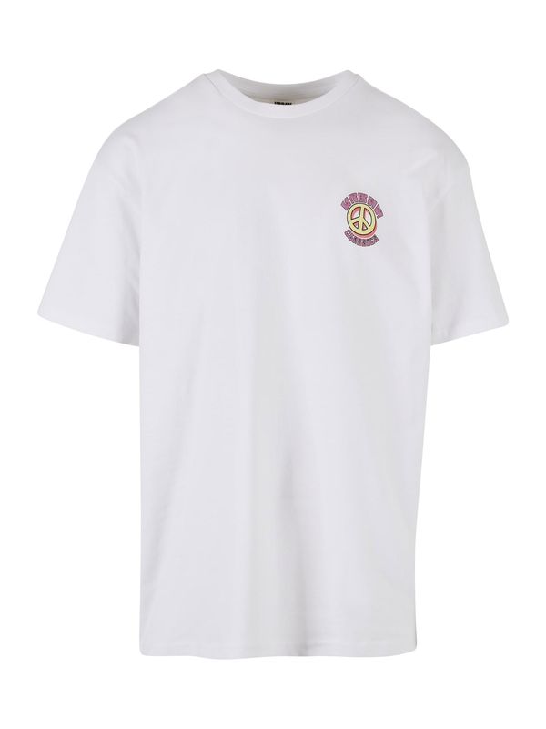 Urban Classics Urban Classics Тениска  светлозелено / розе / черно / бяло