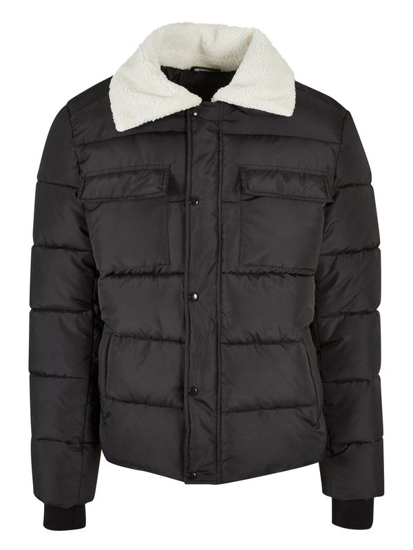 Urban Classics Urban Classics Зимно яке  антрацитно черно / бяло