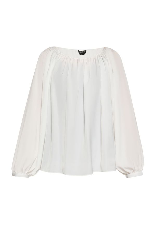 usha BLACK LABEL usha BLACK LABEL Блуза  бял памук