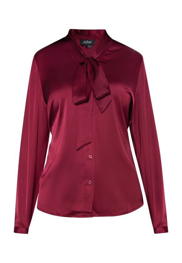usha BLACK LABEL usha BLACK LABEL Блуза  винено червено