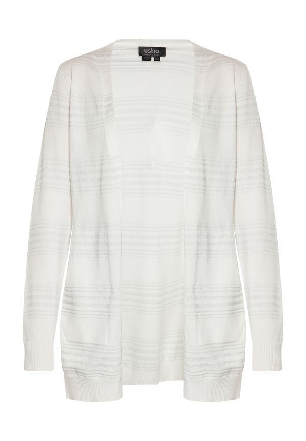 usha BLACK LABEL usha BLACK LABEL Плетена жилетка  бял памук