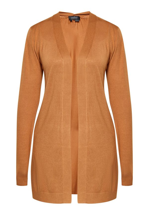 usha BLACK LABEL usha BLACK LABEL Плетена жилетка  камел