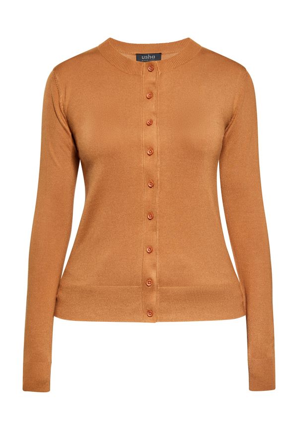 usha BLACK LABEL usha BLACK LABEL Плетена жилетка  коняк