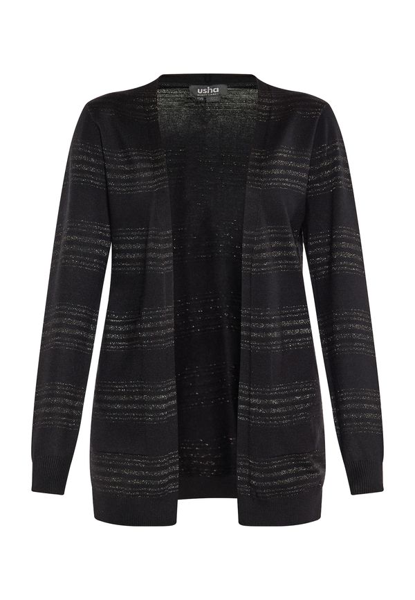 usha BLACK LABEL usha BLACK LABEL Плетена жилетка  светлобежово / черно