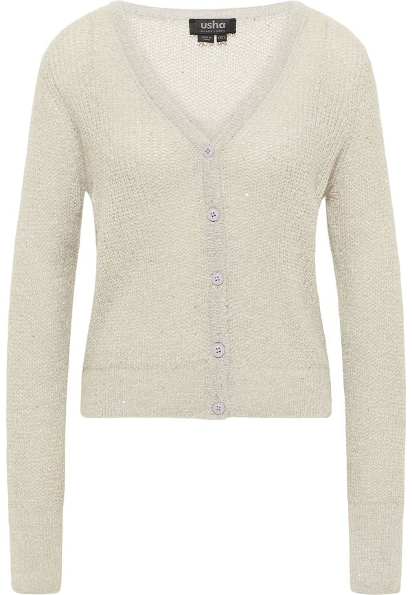 usha BLACK LABEL usha BLACK LABEL Плетена жилетка  светлосиво