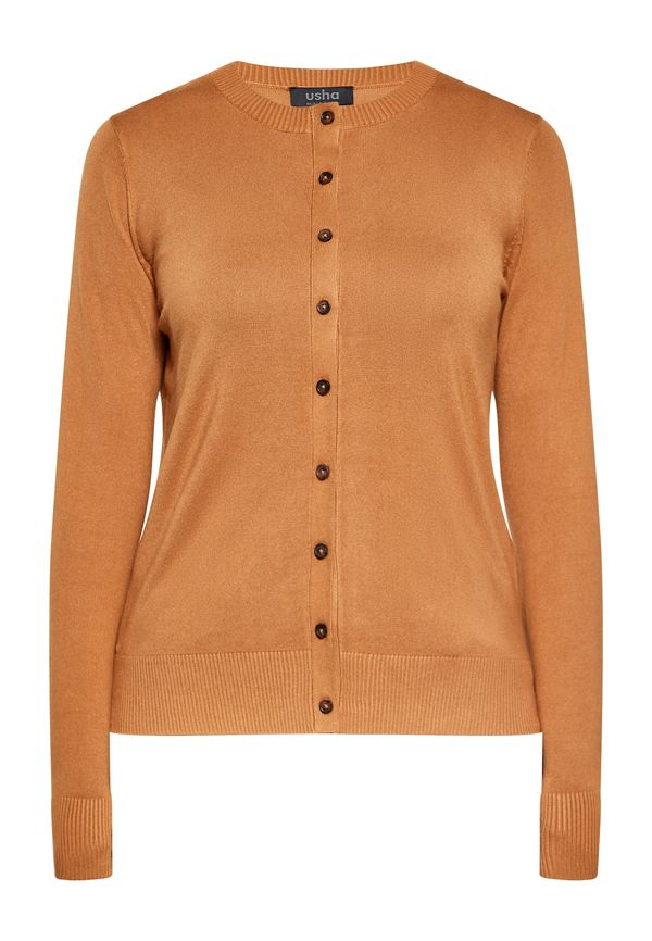 usha BLACK LABEL usha BLACK LABEL Плетена жилетка  тъмнобежово