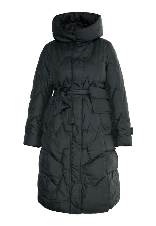 usha BLACK LABEL usha BLACK LABEL Зимно палто 'Nowels'  антрацитно черно