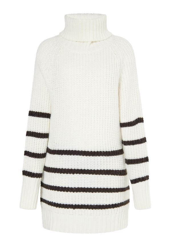 usha BLUE LABEL usha BLUE LABEL Плетена рокля 'Fenia'  черно / бяло