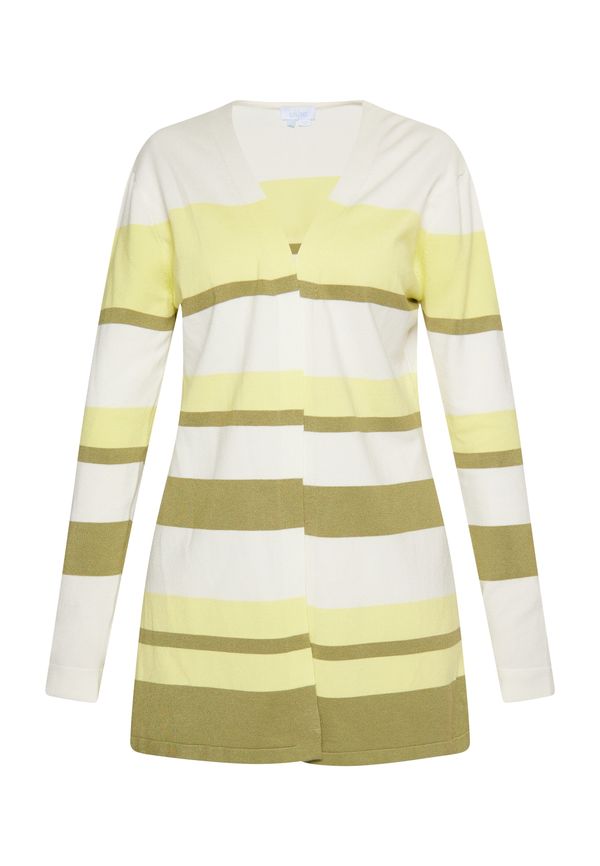 usha BLUE LABEL usha BLUE LABEL Плетена жилетка  лимоненожълто / маслина / бяло