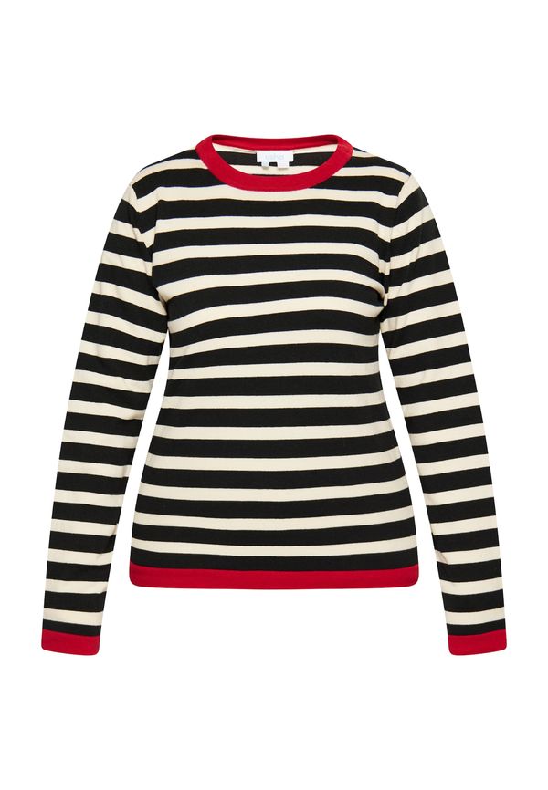 usha BLUE LABEL usha BLUE LABEL Пуловер  червено / черно / бяло