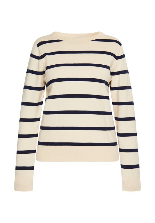 usha BLUE LABEL usha BLUE LABEL Пуловер  кремаво / морскосиньо