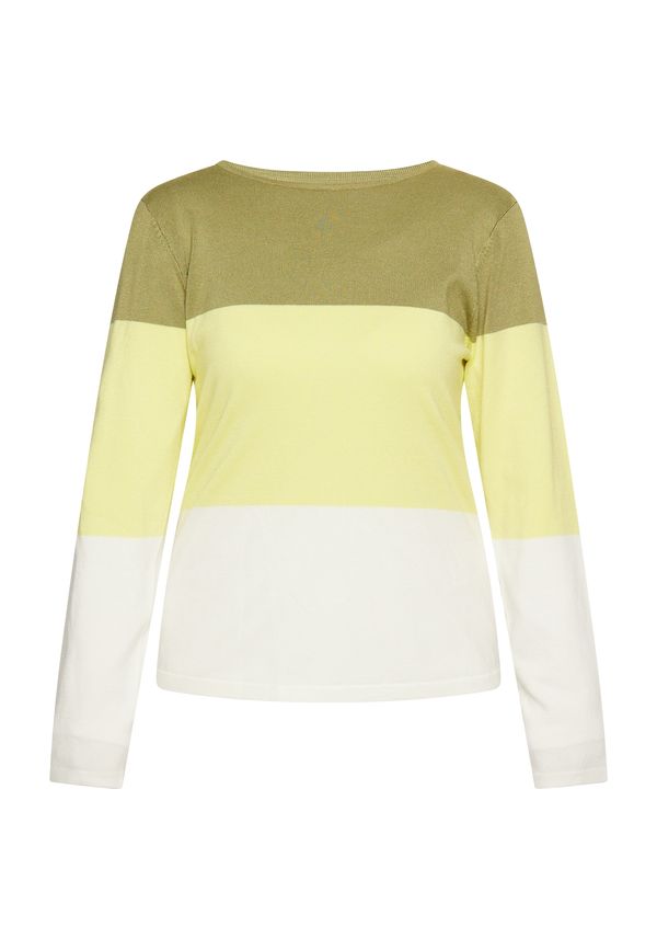 usha BLUE LABEL usha BLUE LABEL Пуловер  пастелно жълто / светложълто / маслина