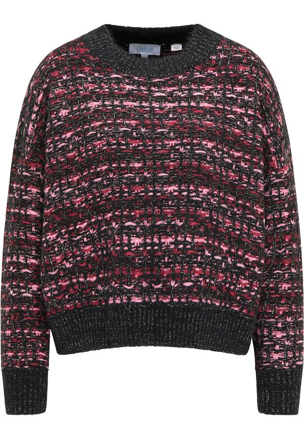 usha BLUE LABEL usha BLUE LABEL Пуловер  розово / черно / бяло