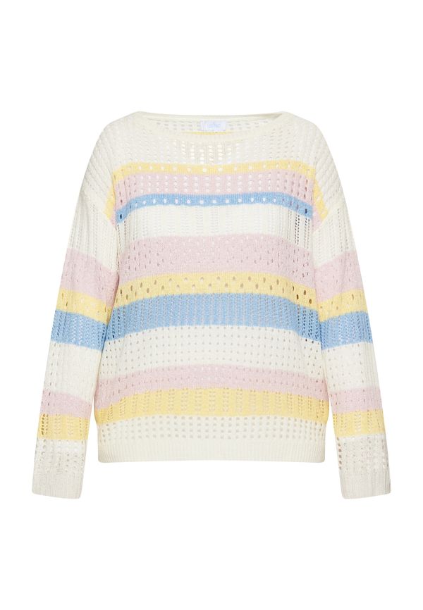 usha BLUE LABEL usha BLUE LABEL Пуловер  синьо / жълто / бледорозово / бяло