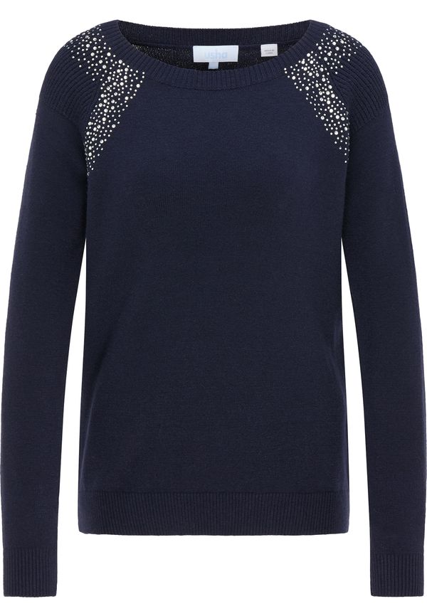 usha BLUE LABEL usha BLUE LABEL Пуловер  тъмносиньо / сребърно