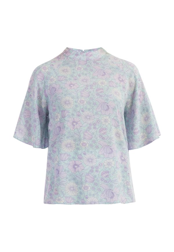 Usha Usha Блуза  светлобежово / тюркоазен / пастелнолилаво
