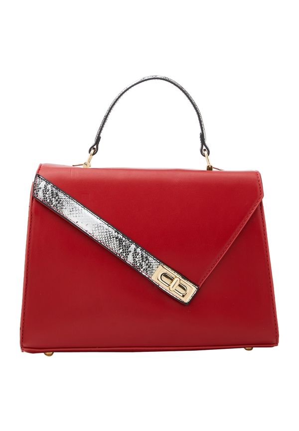 Usha Usha Дамска чанта  антрацитно черно / сребърно сиво / тъмночервено