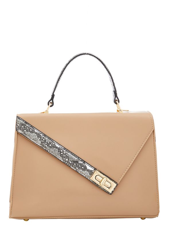 Usha Usha Дамска чанта  бежово / сребърно