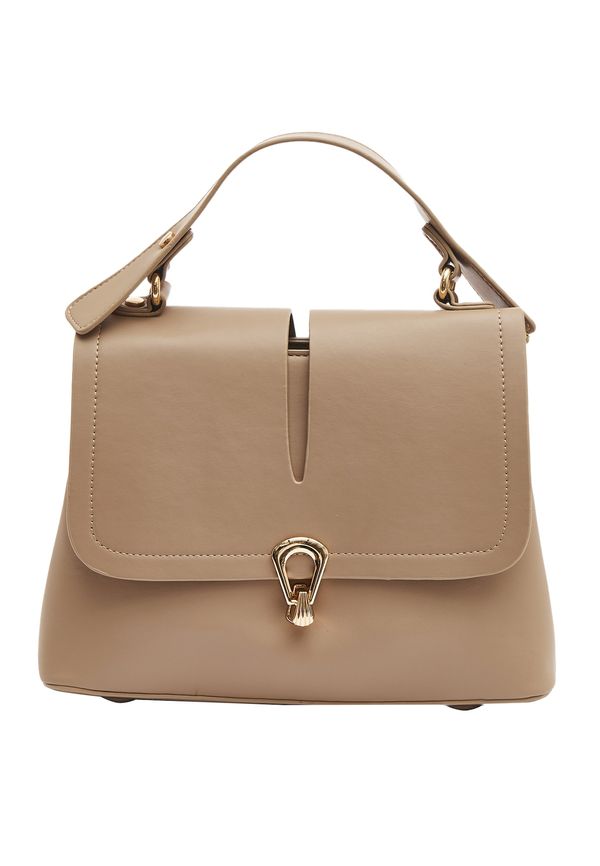 Usha Usha Дамска чанта  капучино / злато