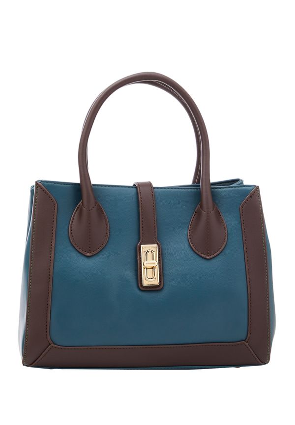 Usha Usha Дамска чанта  морскосиньо / кафяво / злато