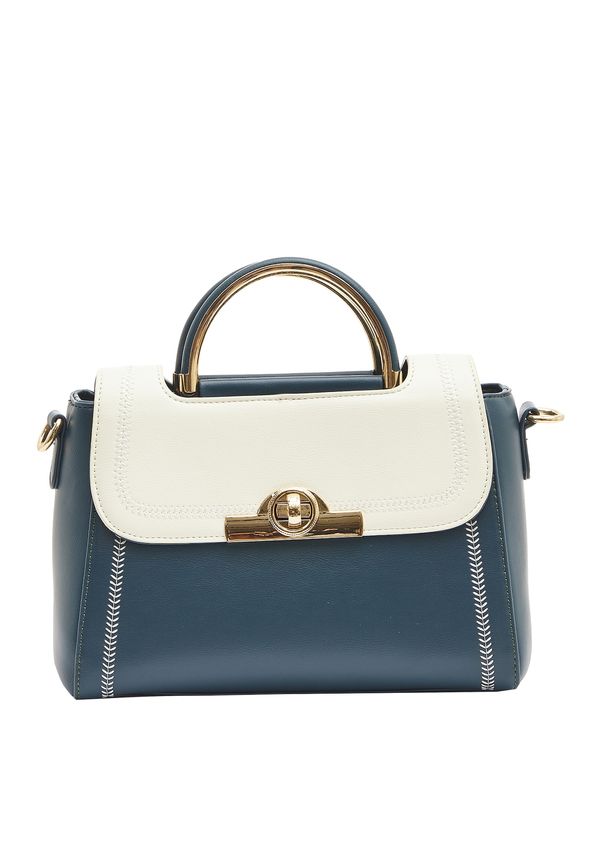 Usha Usha Дамска чанта  морскосиньо / злато / естествено бяло