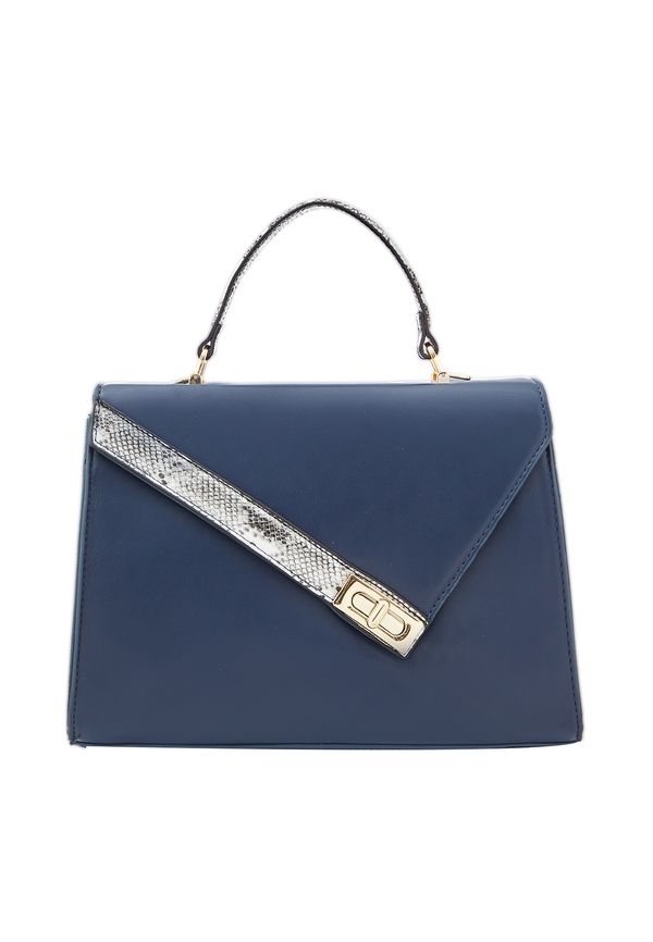 Usha Usha Дамска чанта  нейви синьо / сребърно сиво / черно