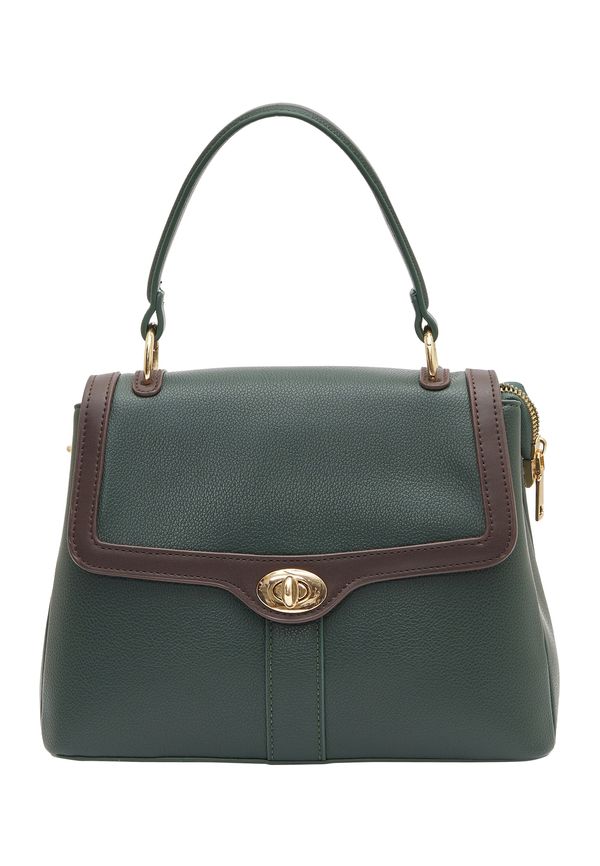 Usha Usha Дамска чанта  шоколад / тъмнозелено