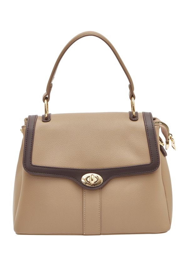 Usha Usha Дамска чанта  тъмнобежово / кафяво / злато