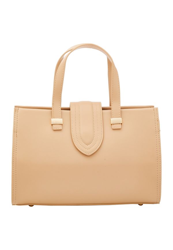 Usha Usha Дамска чанта  тъмнобежово / злато