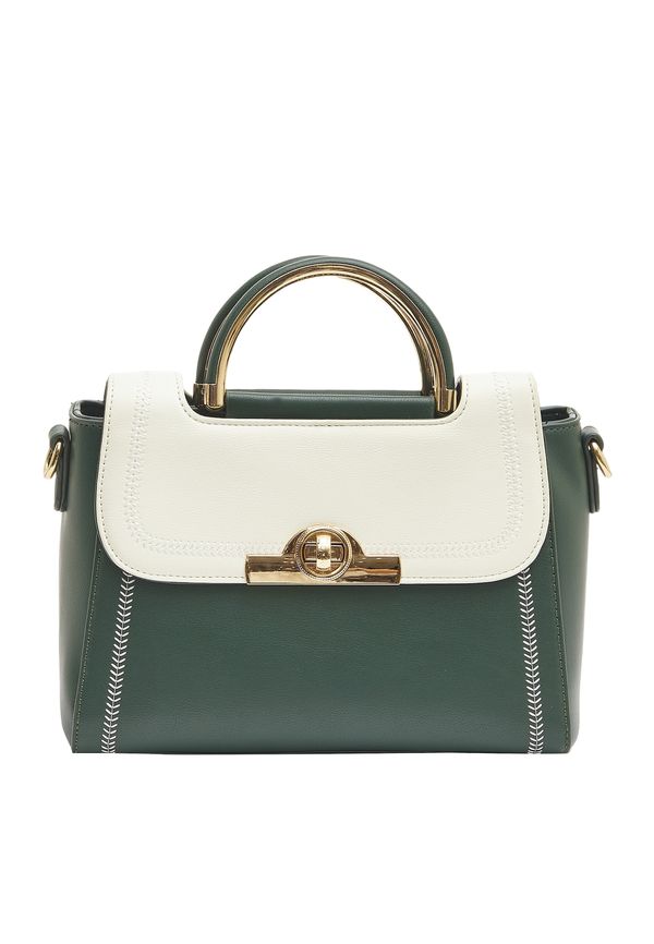 Usha Usha Дамска чанта  злато / тръстиково зелено / мръсно бяло