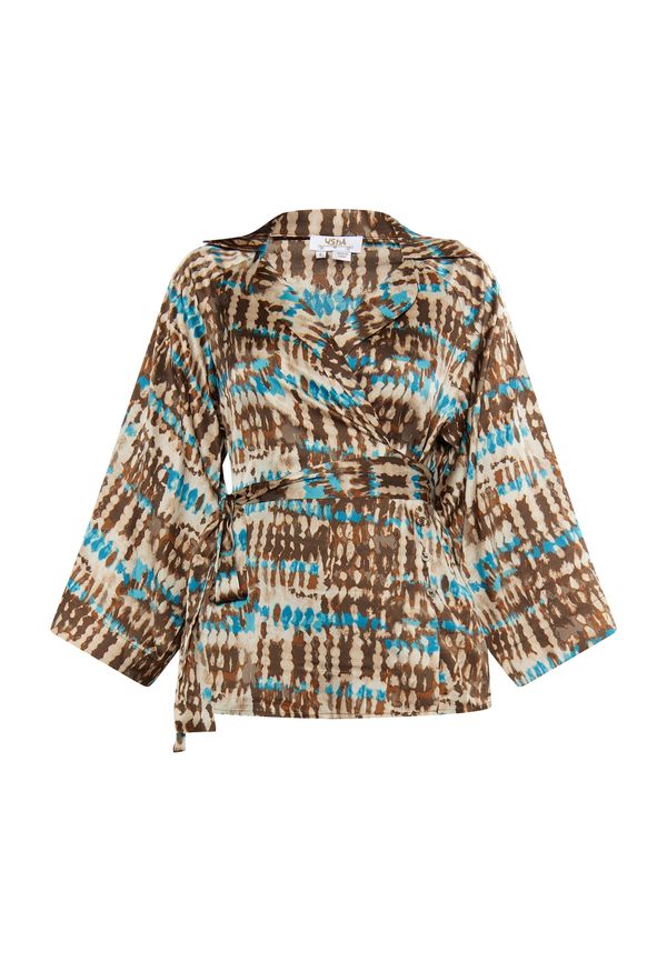 usha FESTIVAL usha FESTIVAL Блуза  бежово / синьо / кафяво