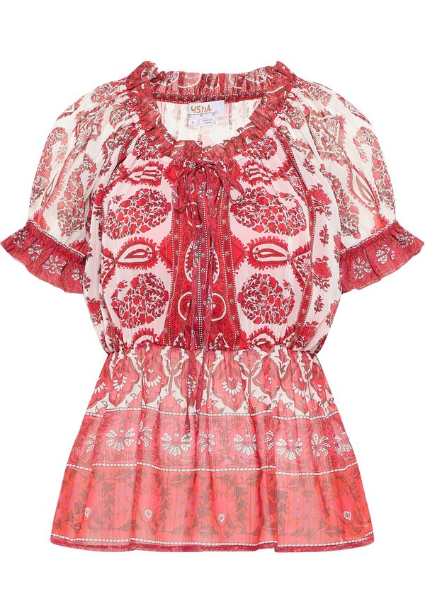 usha FESTIVAL usha FESTIVAL Блуза  червено / черно / бяло