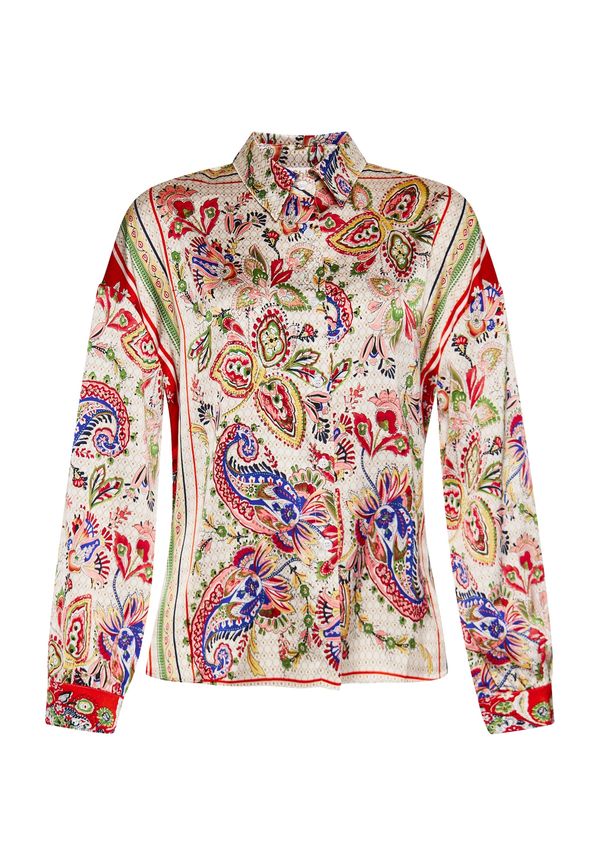 usha FESTIVAL usha FESTIVAL Блуза  светлобежово / кралско синьо / киви / червено