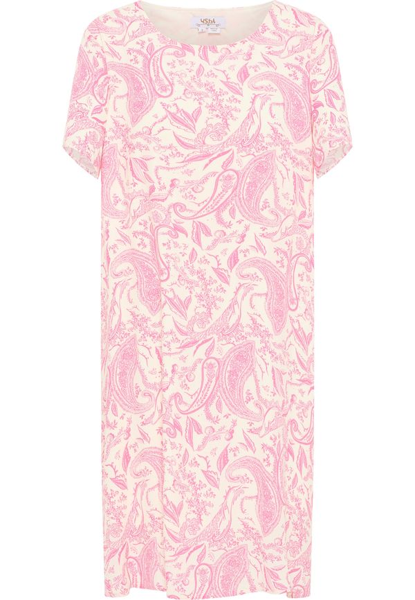 usha FESTIVAL usha FESTIVAL Лятна рокля  светлорозово / бял памук