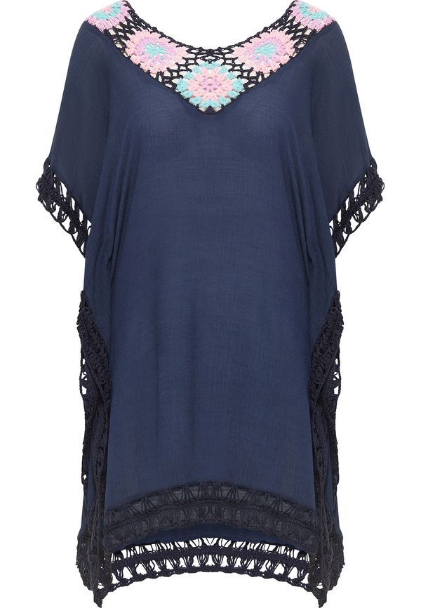 usha FESTIVAL usha FESTIVAL Пелерина 'Rakata'  нейви синьо / светлосиньо / светлозелено / бледорозово