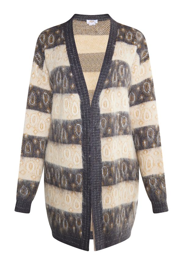 usha FESTIVAL usha FESTIVAL Плетена жилетка  бежово / антрацитно черно