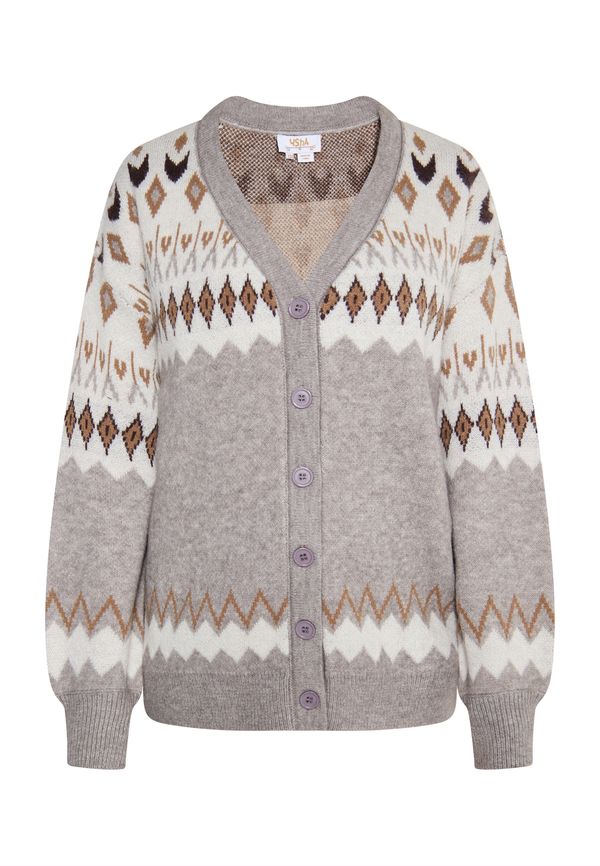 usha FESTIVAL usha FESTIVAL Плетена жилетка  бежово / кафяво / сиво