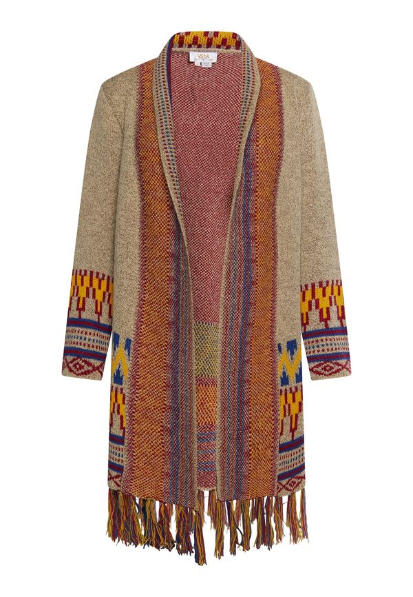 usha FESTIVAL usha FESTIVAL Плетена жилетка  бежово / пъстро