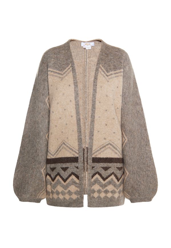 usha FESTIVAL usha FESTIVAL Плетена жилетка  бежово / пъстро