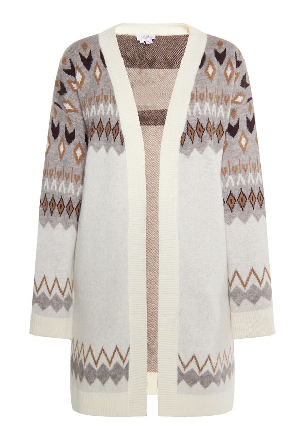usha FESTIVAL usha FESTIVAL Плетена жилетка 'Rakata'  бежово / капучино / мръсно бяло