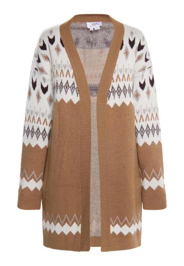 usha FESTIVAL usha FESTIVAL Плетена жилетка 'Rakata'  светлокафяво / пъстро