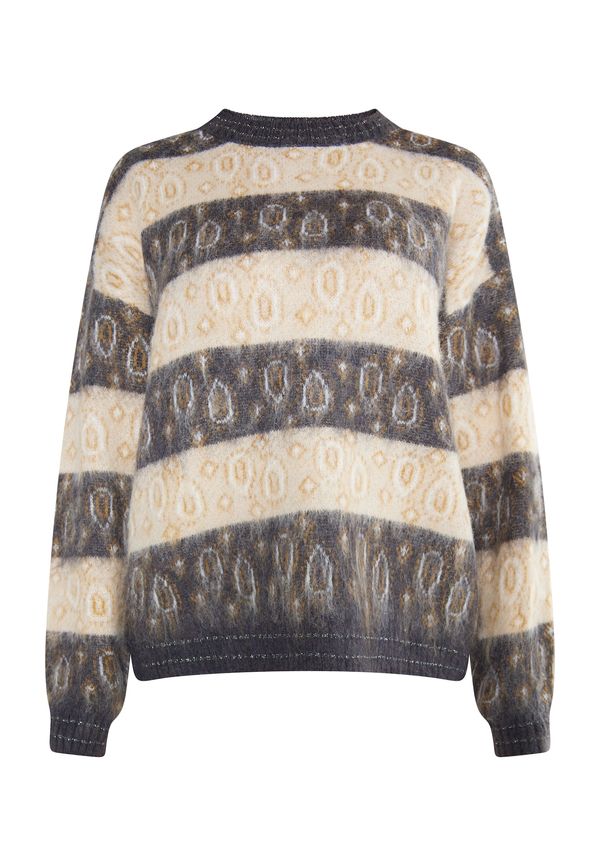 usha FESTIVAL usha FESTIVAL Пуловер  бежово / карамел / антрацитно черно