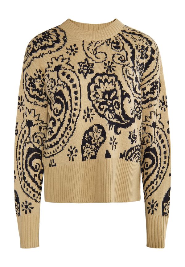 usha FESTIVAL usha FESTIVAL Пуловер 'Rakata'  бежово / черно