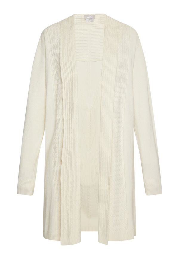 Usha Usha Плетена жилетка  бял памук