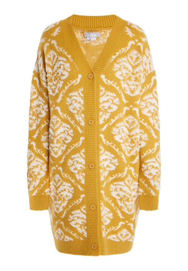 Usha Usha Плетена жилетка  екрю / къри