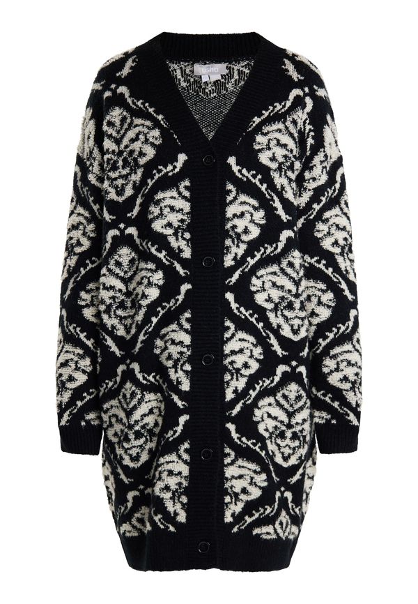 Usha Usha Плетена жилетка  кремаво / черно